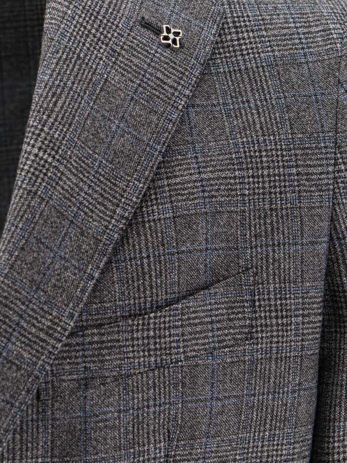Tagliatore Virgin Wool Dress With Prince Of Wales Motif