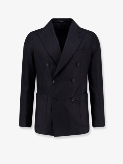 Tagliatore Virgin Wool, Silk And Linen Blazer