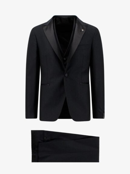 Tagliatore Virgin Wool Tuxedo With Vest