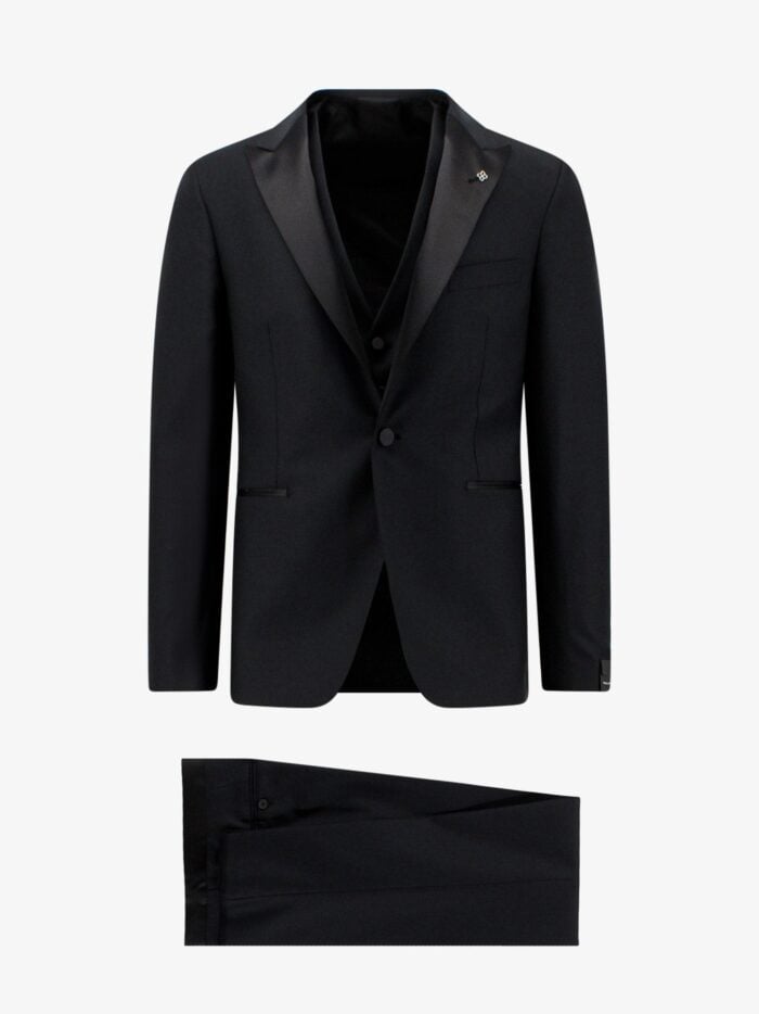 Tagliatore Virgin Wool Tuxedo With Vest