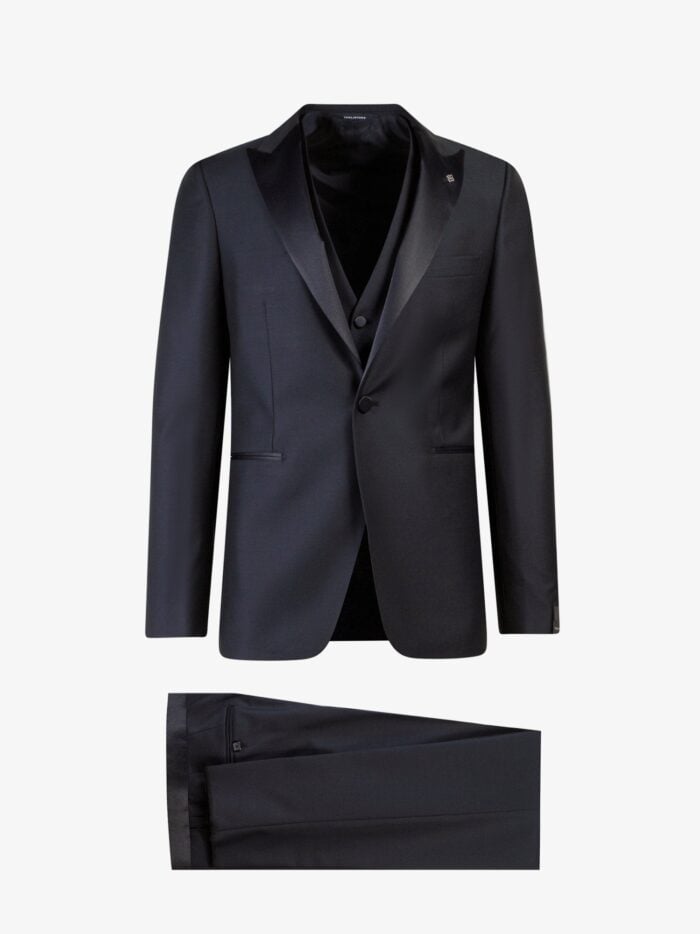 Tagliatore Virgin Wool Tuxedo With Vest