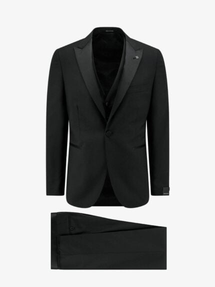 Tagliatore Virgin Wool Tuxedo With Vest