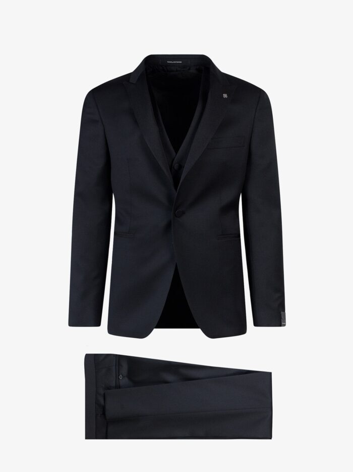 Tagliatore Virgin Wool Tuxedo With Vest