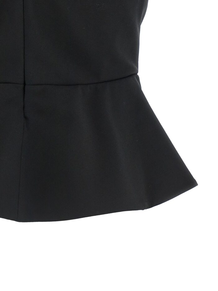 NENSI DOJAKA 'Tailored Bustier With Sheer Neckline' Top