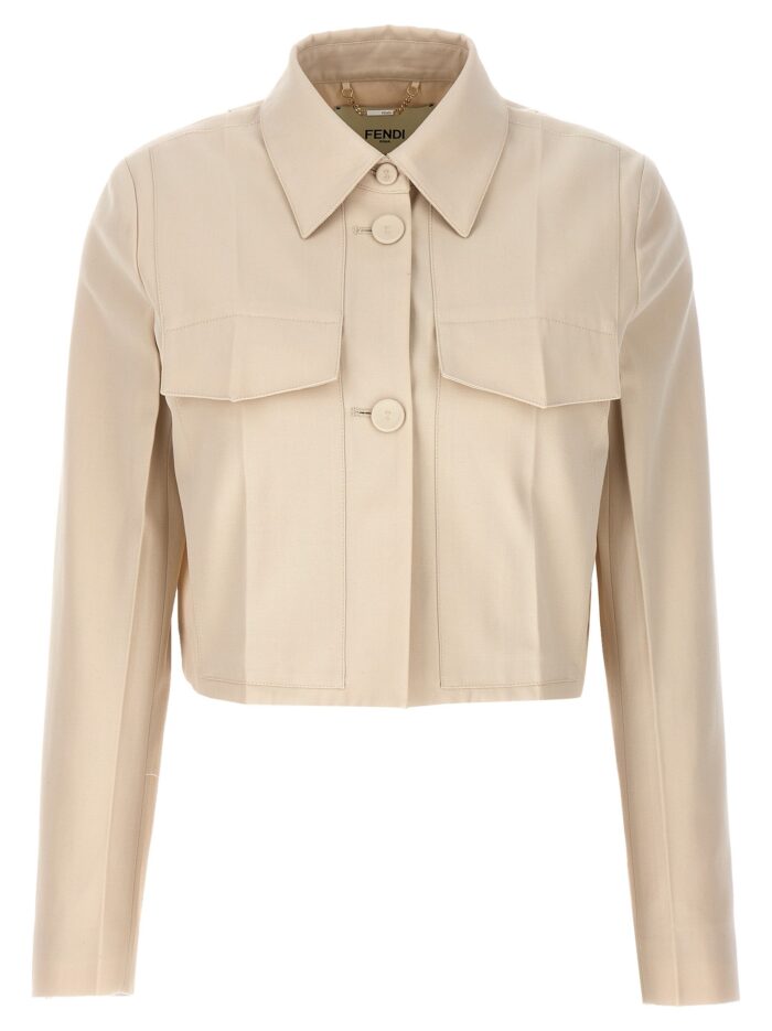 fendi tailored crop jacket Fendi Tailored Crop Jacket