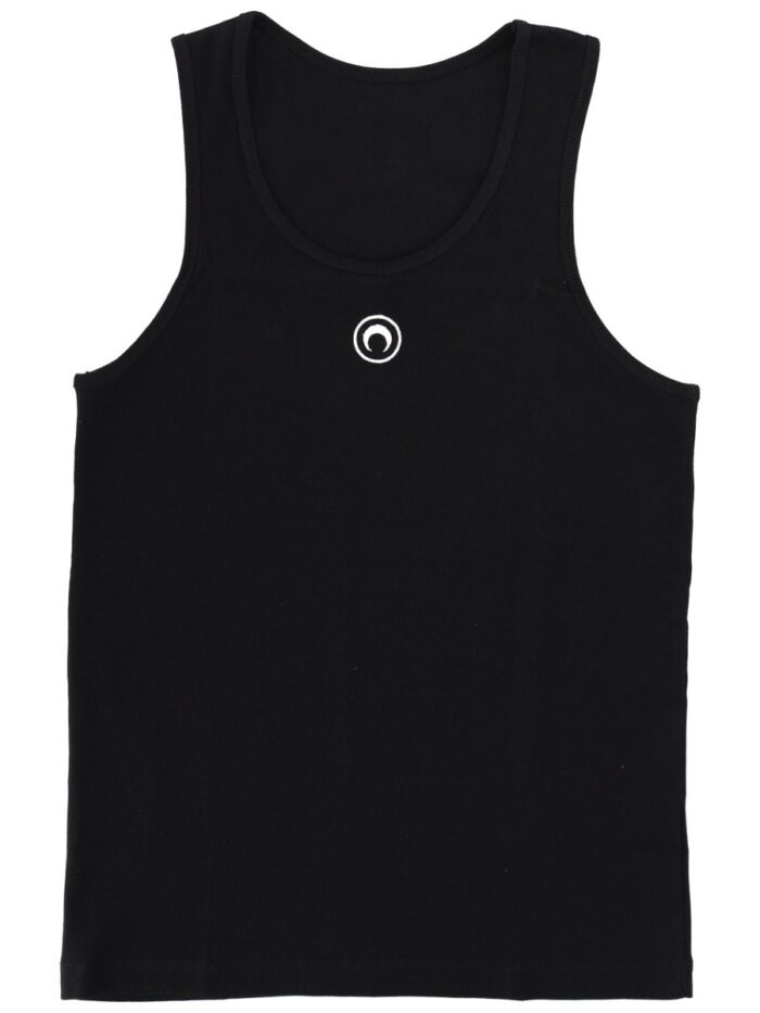 marine serre ribbed tank top with moon logo Marine Serre Ribbed Tank Top With Moon Logo