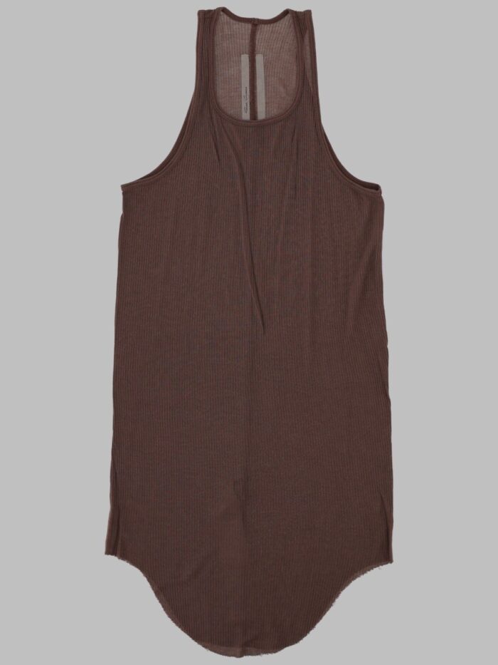 rick owens tank top "basic rib" RICK OWENS TANK TOP "BASIC RIB"