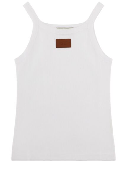 Fendi Tank Top In Cotone