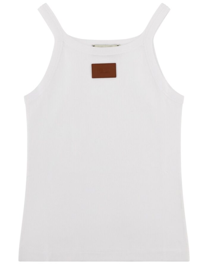 fendi tank top in cotone Fendi Tank Top In Cotone
