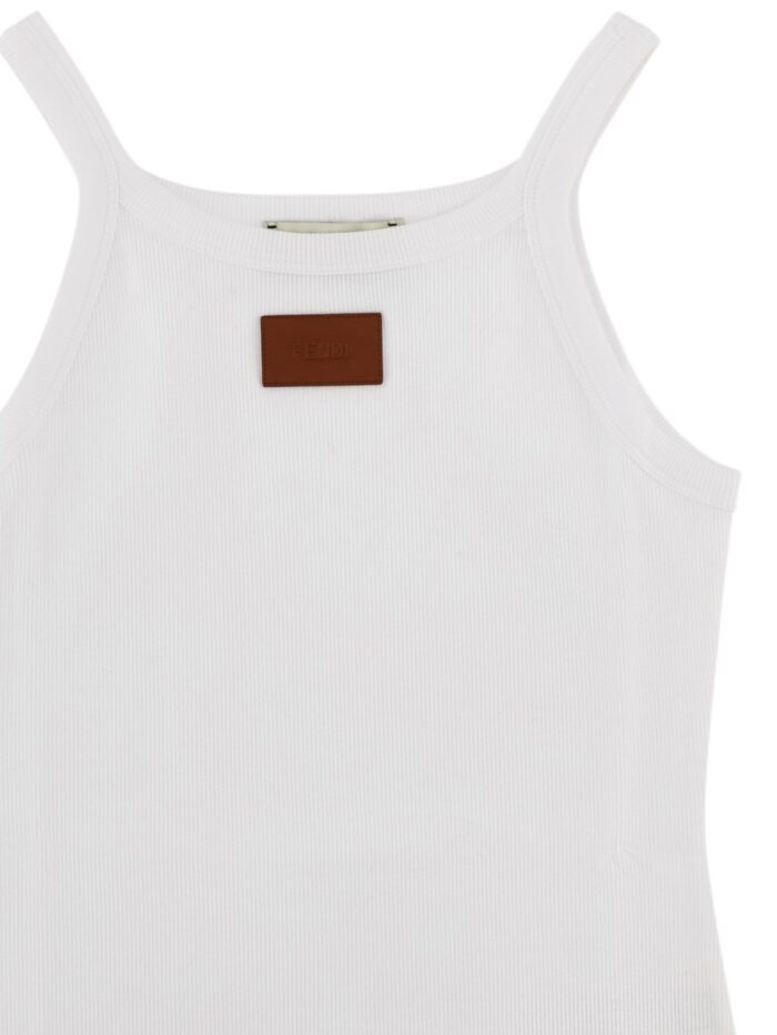 Fendi Tank Top In Cotone