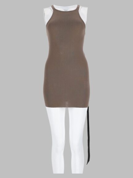 RICK OWENS DRKSHDW Tank Top "Racer" In Cotone