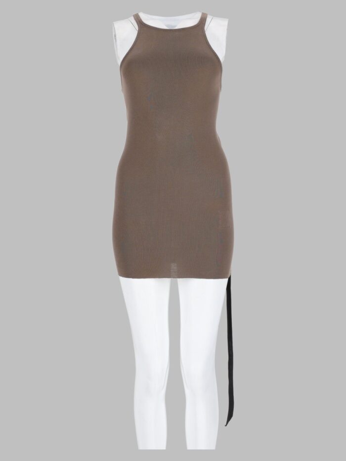 RICK OWENS DRKSHDW Tank Top "Racer" In Cotone