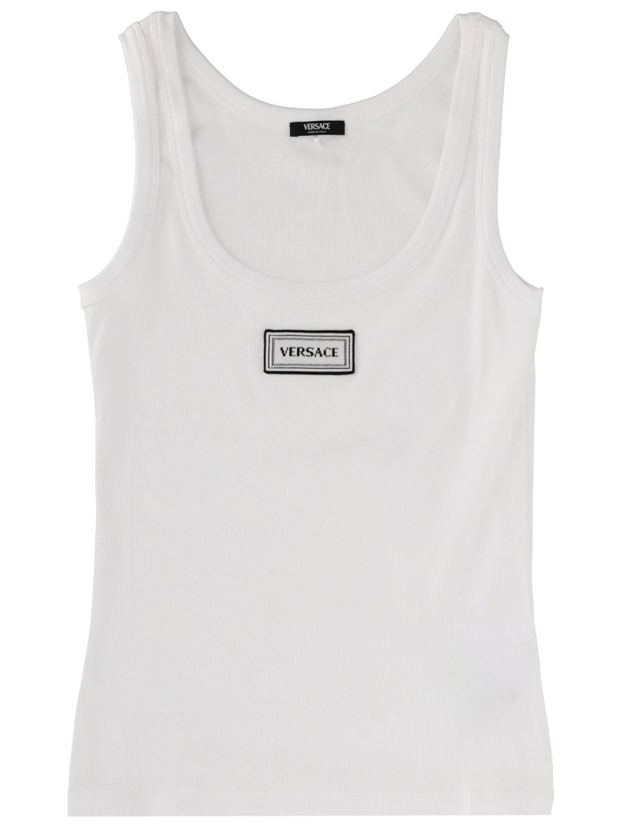 Versace Tank Top With Logo