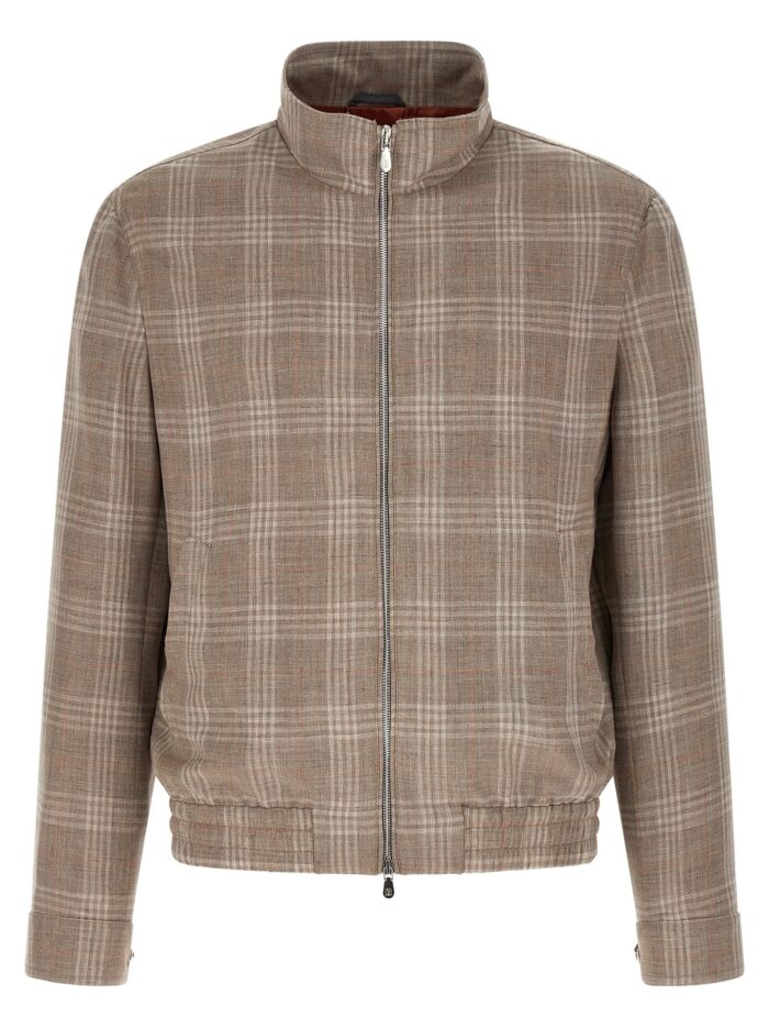 brunello cucinelli tartan jacket Brunello Cucinelli Tartan Jacket