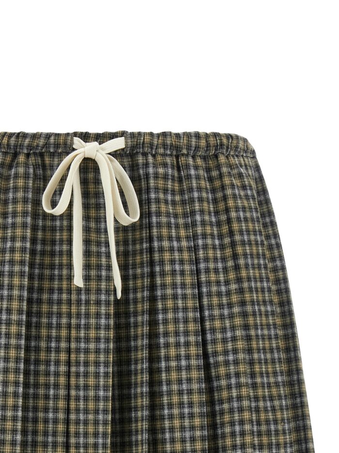 Miu Miu Tartan Pleated Skirt