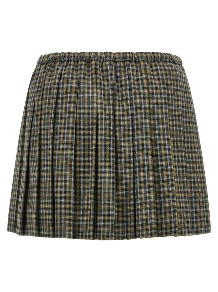 Miu Miu Tartan Pleated Skirt