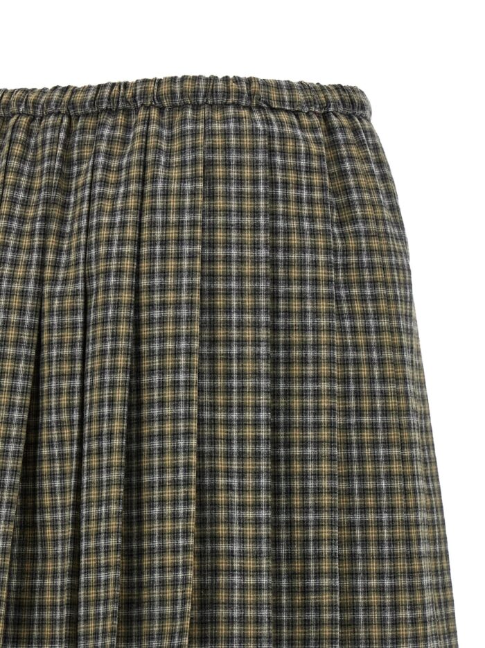 Miu Miu Tartan Pleated Skirt