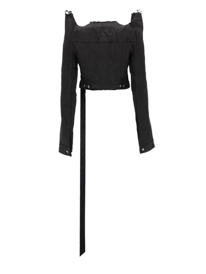 Rick Owens Drkshdw "tec Trucker" Denim Jacket