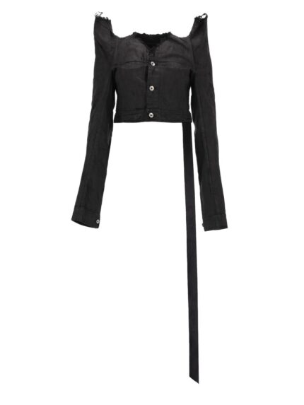 Rick Owens Drkshdw "tec Trucker" Denim Jacket