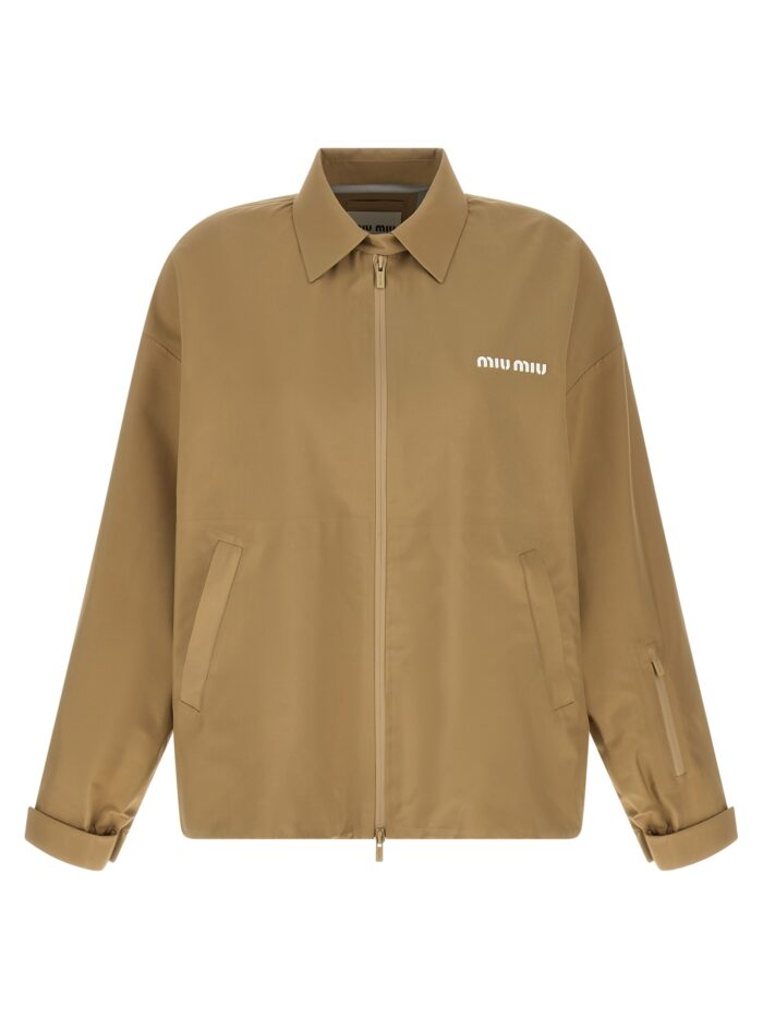 miu miu tech canvas windbreaker Miu Miu Tech Canvas Windbreaker