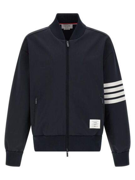 THOM BROWNE Tech Viscose Bomber Jacket