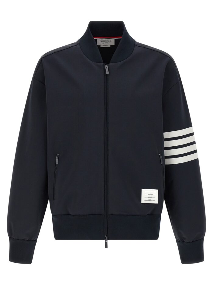 thom browne tech viscose bomber jacket THOM BROWNE Tech Viscose Bomber Jacket