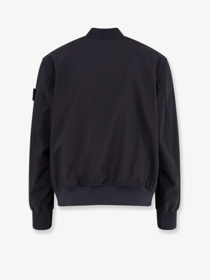 Stone Island Technical Fabric Jacket With Iconic Side Logo Patch