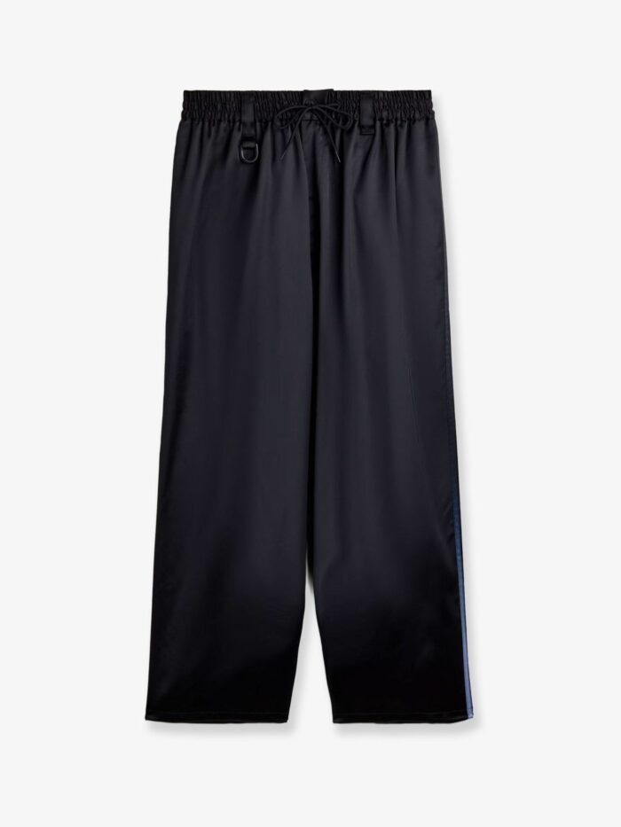 ADIDAS Y-3 Technical Fabric Trousers With Iconic Side Stripes