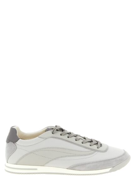 Brunello Cucinelli Techno And Nubuck Fabric Sneakers