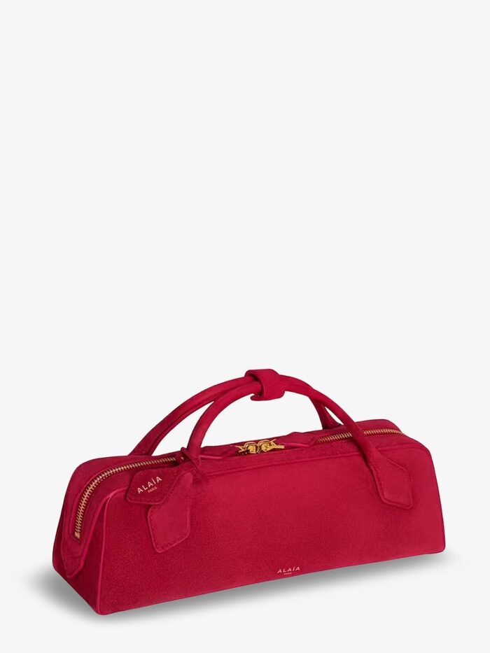 ALAIA Teckel Clutch Suede Handbag