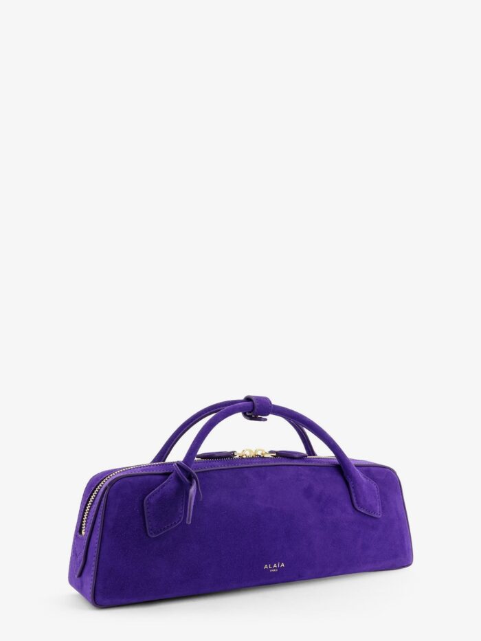 ALAIA Teckel Clutch Suede Handbag