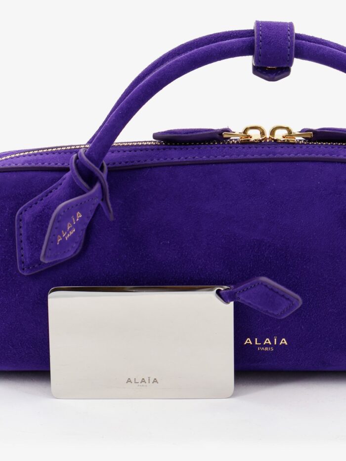 ALAIA Teckel Clutch Suede Handbag