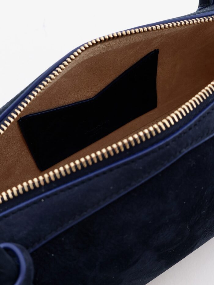 ALAIA Teckel Medium Suede Shoulder Bag