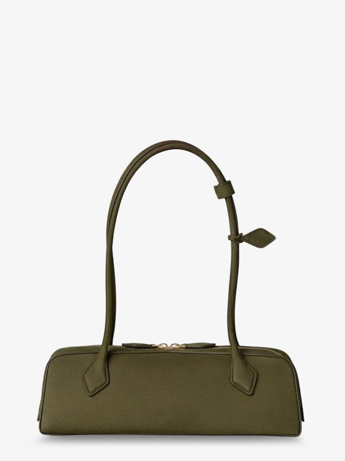 ALAIA Teckel Medium Suede Shoulder Bag