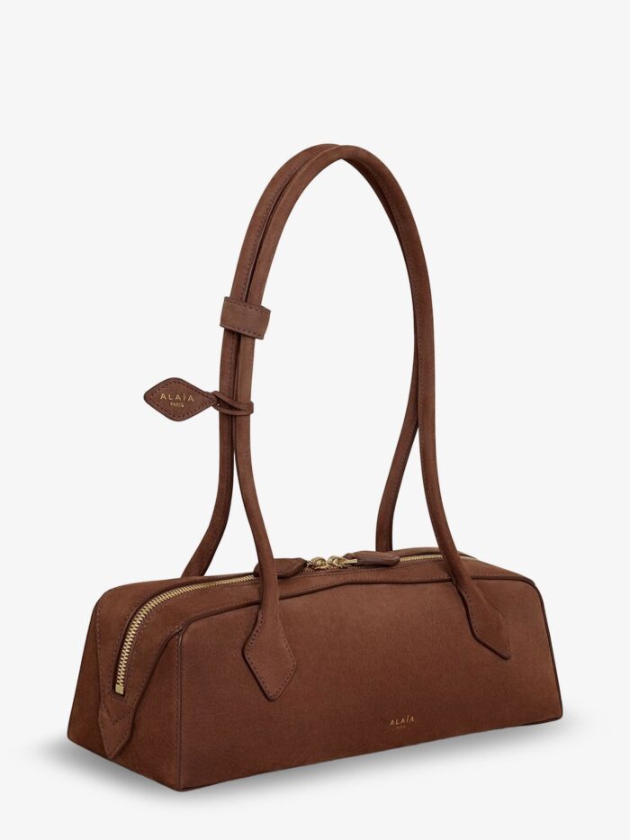 Alaia Borsa A Spalla Teckel Medium In Suede
