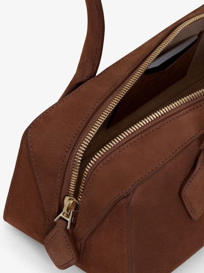 Alaia Borsa A Spalla Teckel Medium In Suede