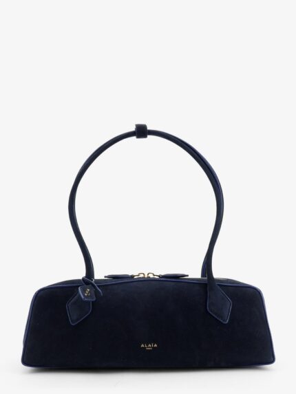 ALAIA Teckel Medium Suede Shoulder Bag