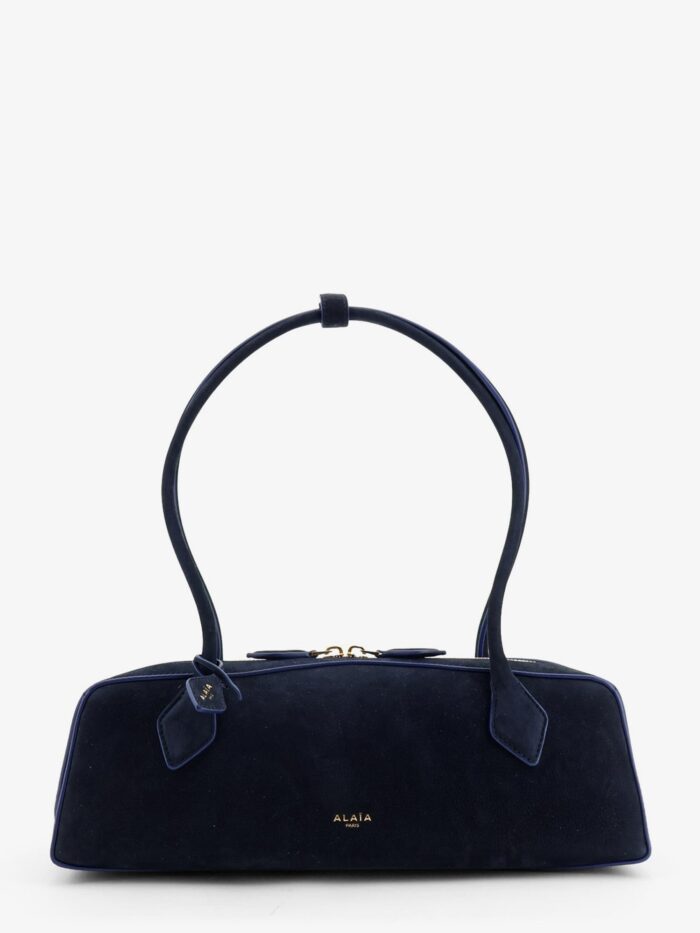 ALAIA Teckel Medium Suede Shoulder Bag