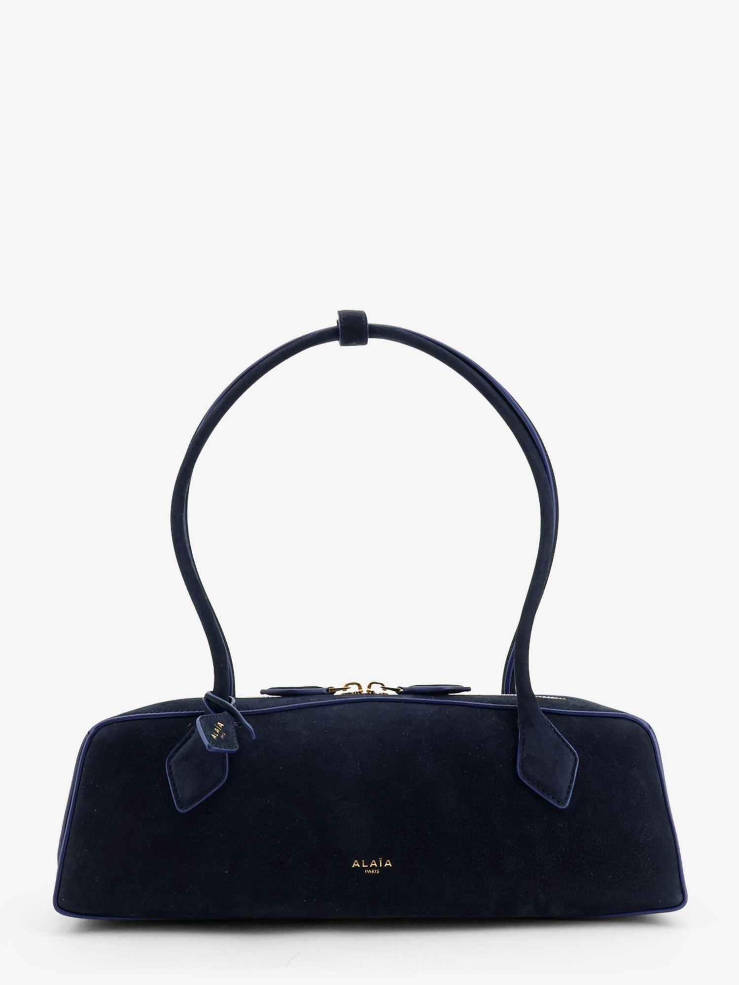 ALAIA Teckel Medium Suede Shoulder Bag