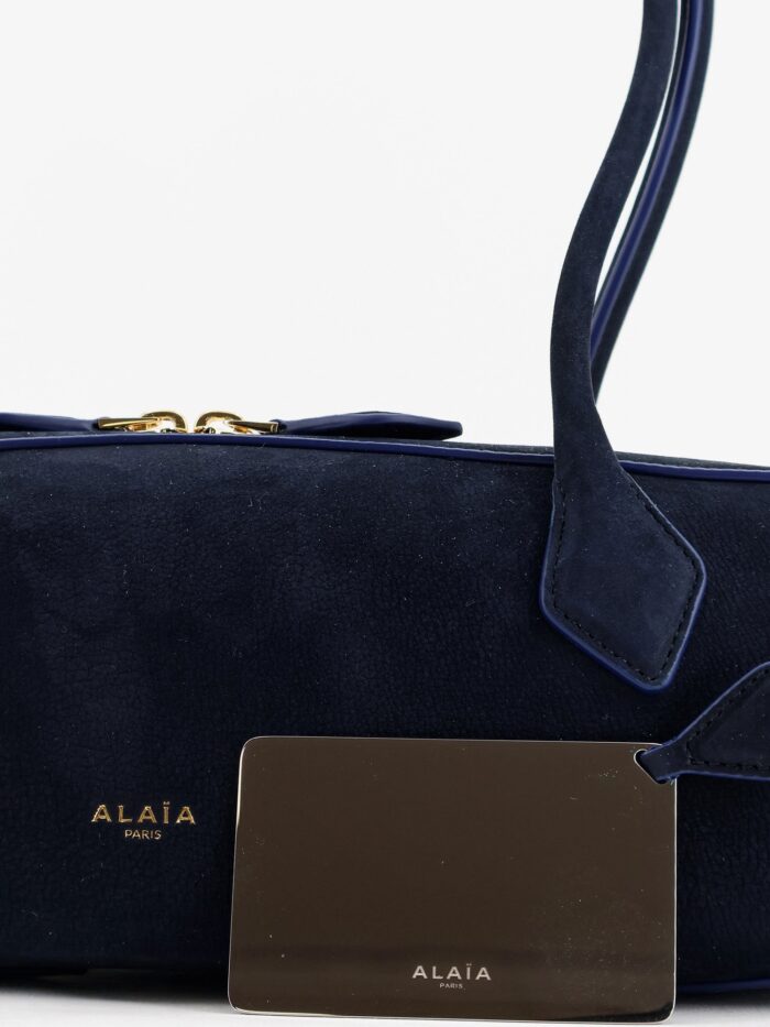 ALAIA Teckel Medium Suede Shoulder Bag