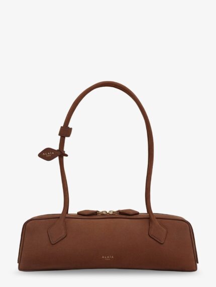 Alaia Borsa A Spalla Teckel Medium In Suede