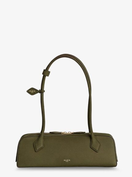 ALAIA Teckel Medium Suede Shoulder Bag