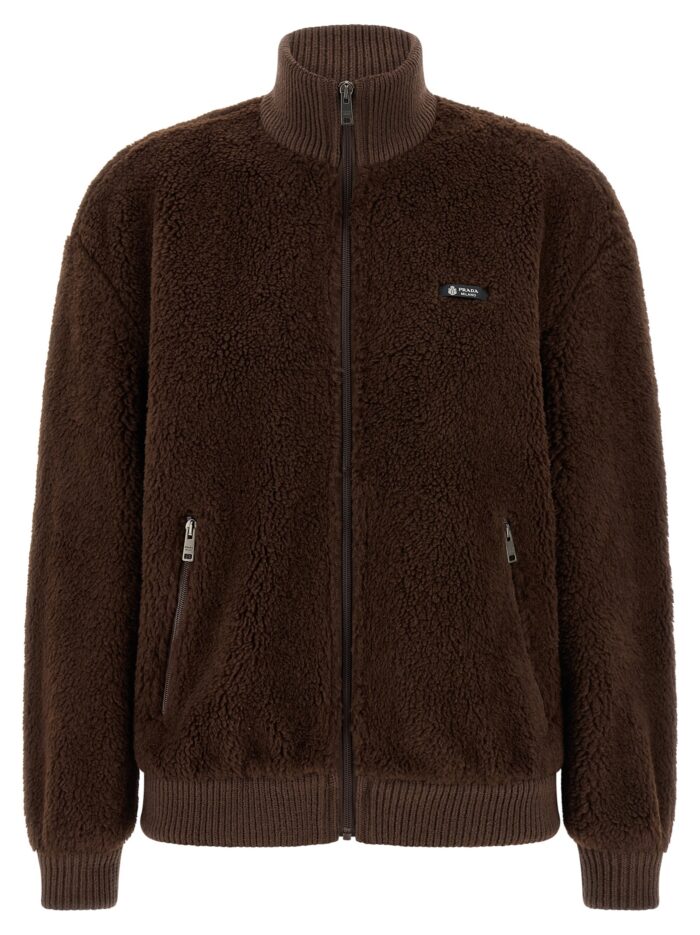prada 'teddy' fur jacket PRADA 'Teddy' Fur Jacket