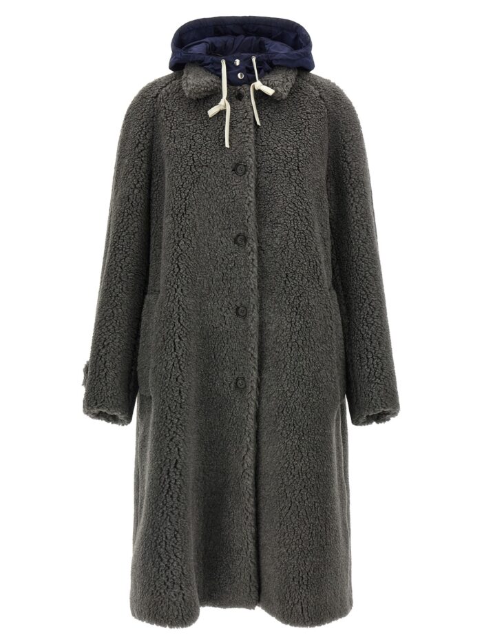 miu miu teddy nylon hooded coat Miu Miu Teddy Nylon Hooded Coat