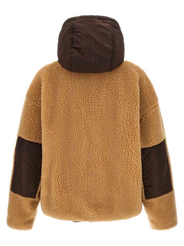 Dsquared2 Teddy Reversible Jacket With Logo Patch