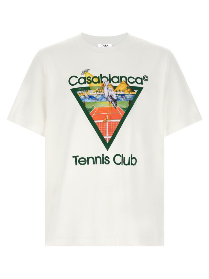 CASABLANCA 'Tennis Club' Front Print T-shirt