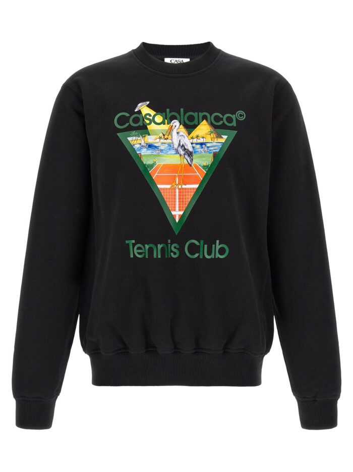 casablanca 'tennis club' print sweatshirt CASABLANCA 'Tennis Club' Print Sweatshirt