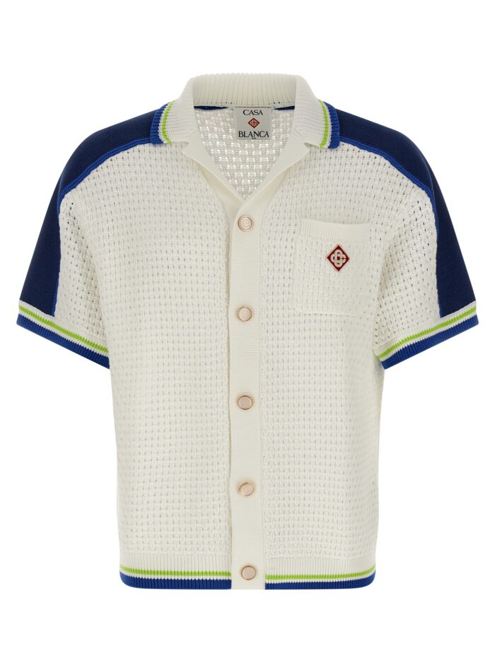 casablanca 'tennis cotton crochet' shirt CASABLANCA 'Tennis Cotton Crochet' Shirt