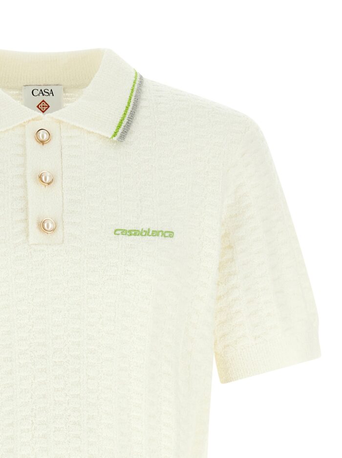 CASABLANCA 'TennisBouclé' Polo Shirt