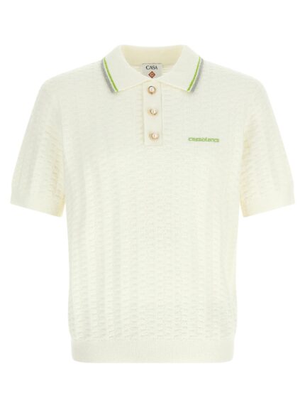 CASABLANCA 'TennisBouclé' Polo Shirt
